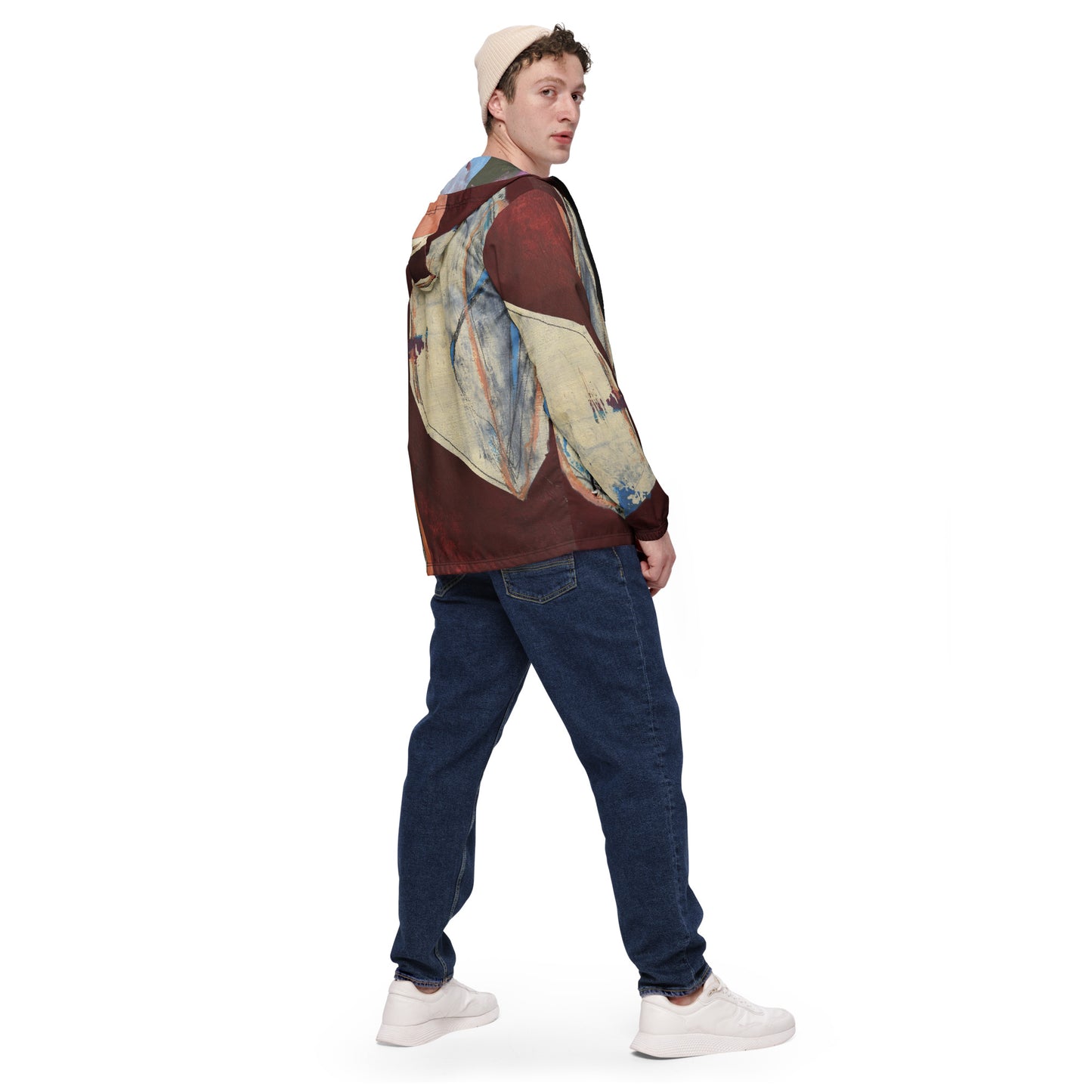 Unisex Windbreaker Jacket – Abstract All-Over Print | VEER Studio