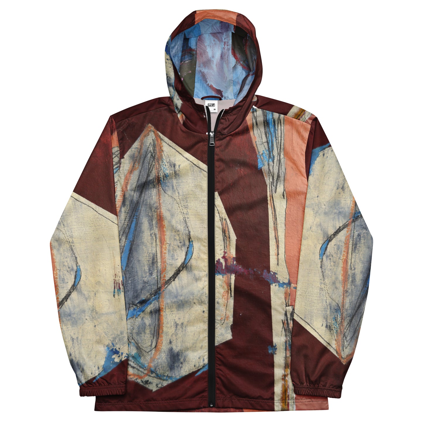 Unisex Windbreaker Jacket – Abstract All-Over Print | VEER Studio