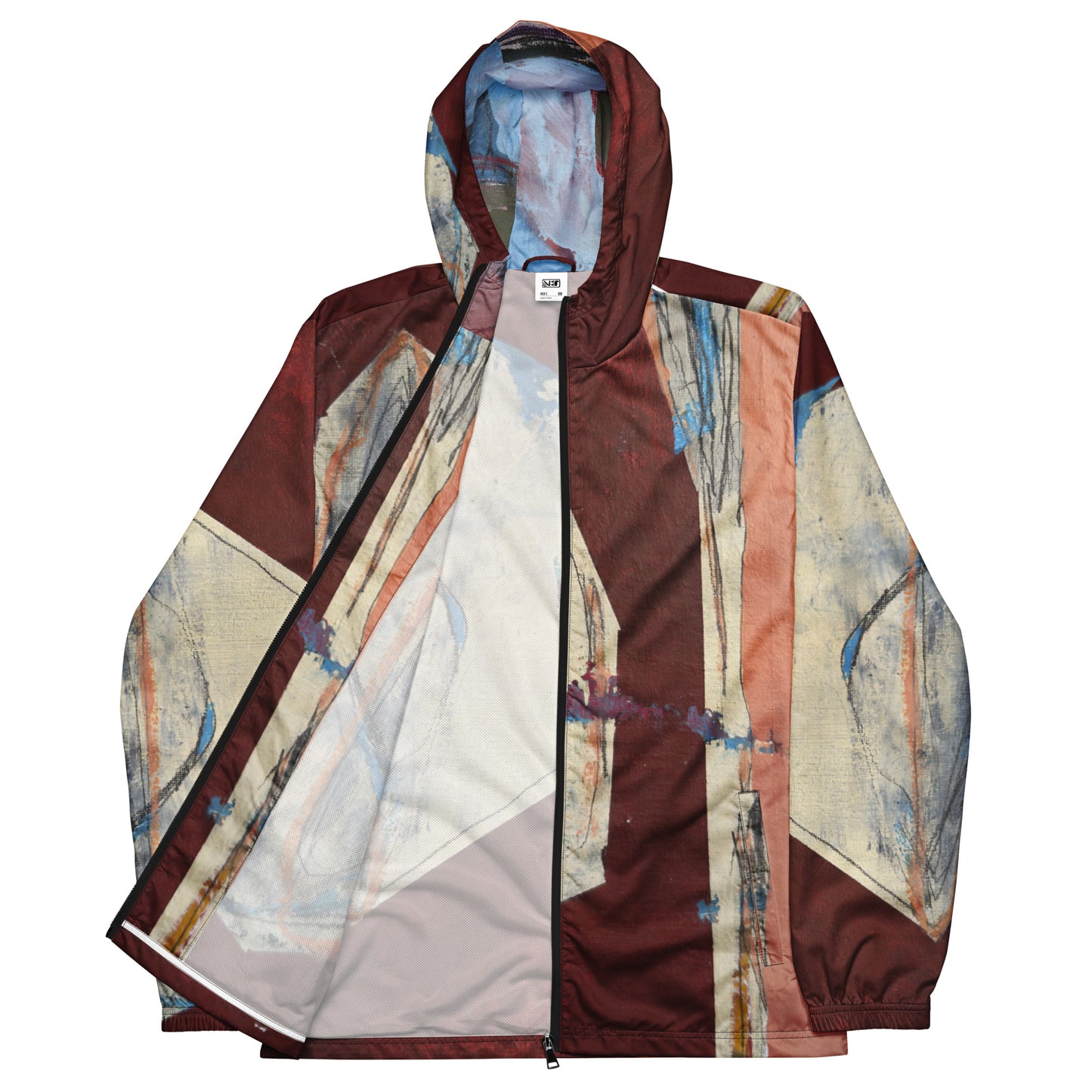 Unisex Windbreaker Jacket – Abstract All-Over Print | VEER Studio