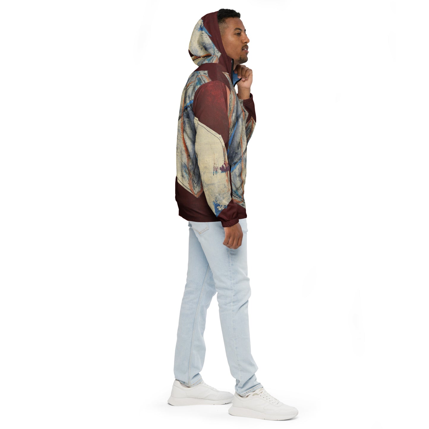 Unisex Windbreaker Jacket – Abstract All-Over Print | VEER Studio