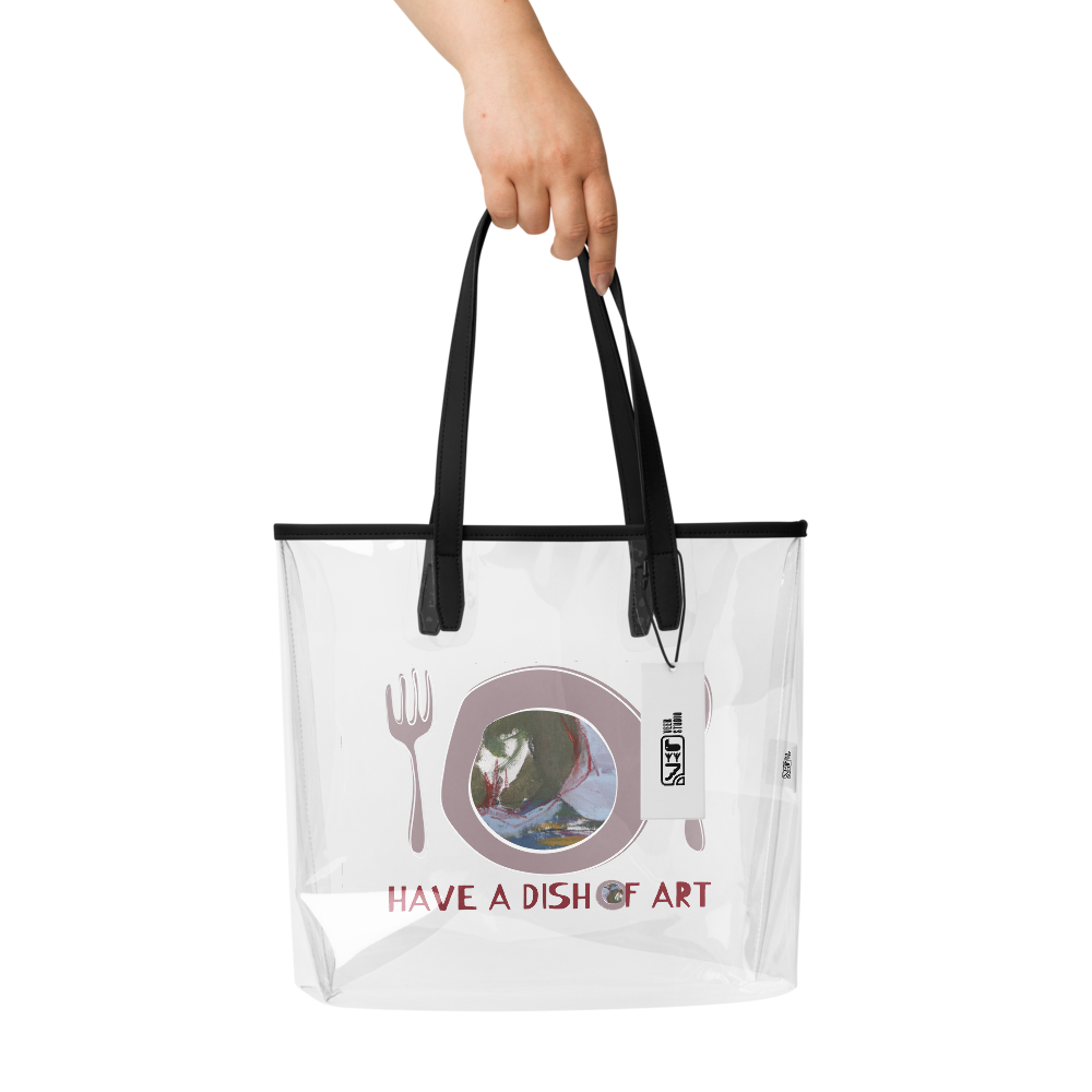 Clear Tote Bag – “Have a Dish of Art” | VEER Studio