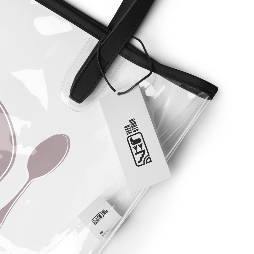 Clear Tote Bag – “Have a Dish of Art” | VEER Studio