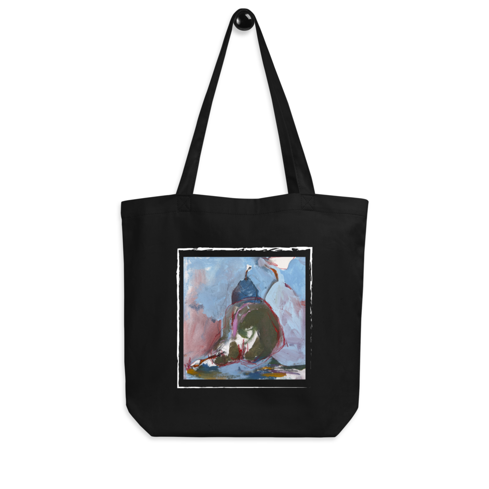 Organic Cotton Tote Bag – “The Soul of a Pear” Abstract Art | VEER Studio