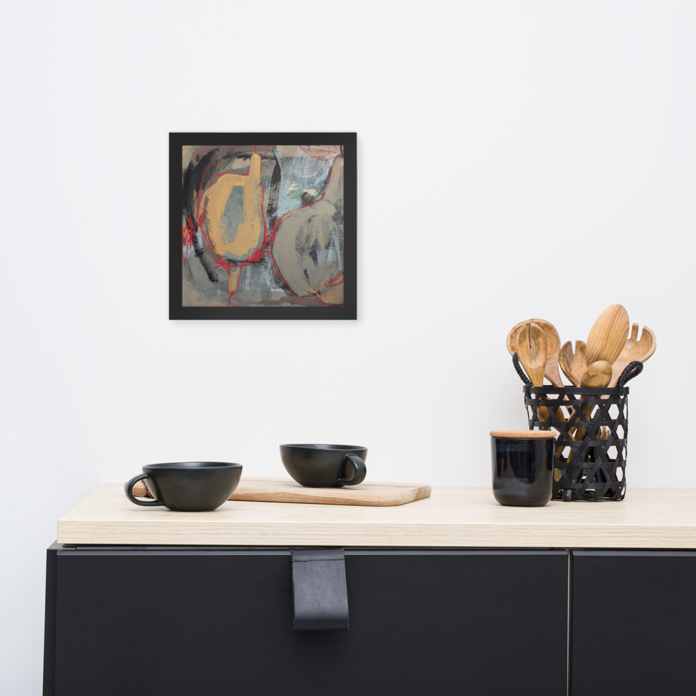Framed Poster – “Metamorphopear” | VEER Studio