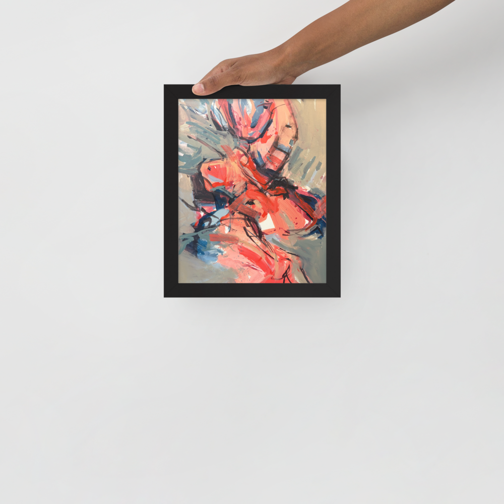 Framed Poster – “Dance on Fire” | VEER Studio