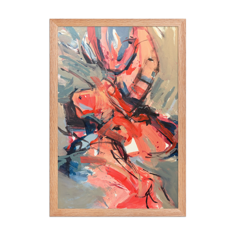 Framed Poster – “Dance on Fire” | VEER Studio