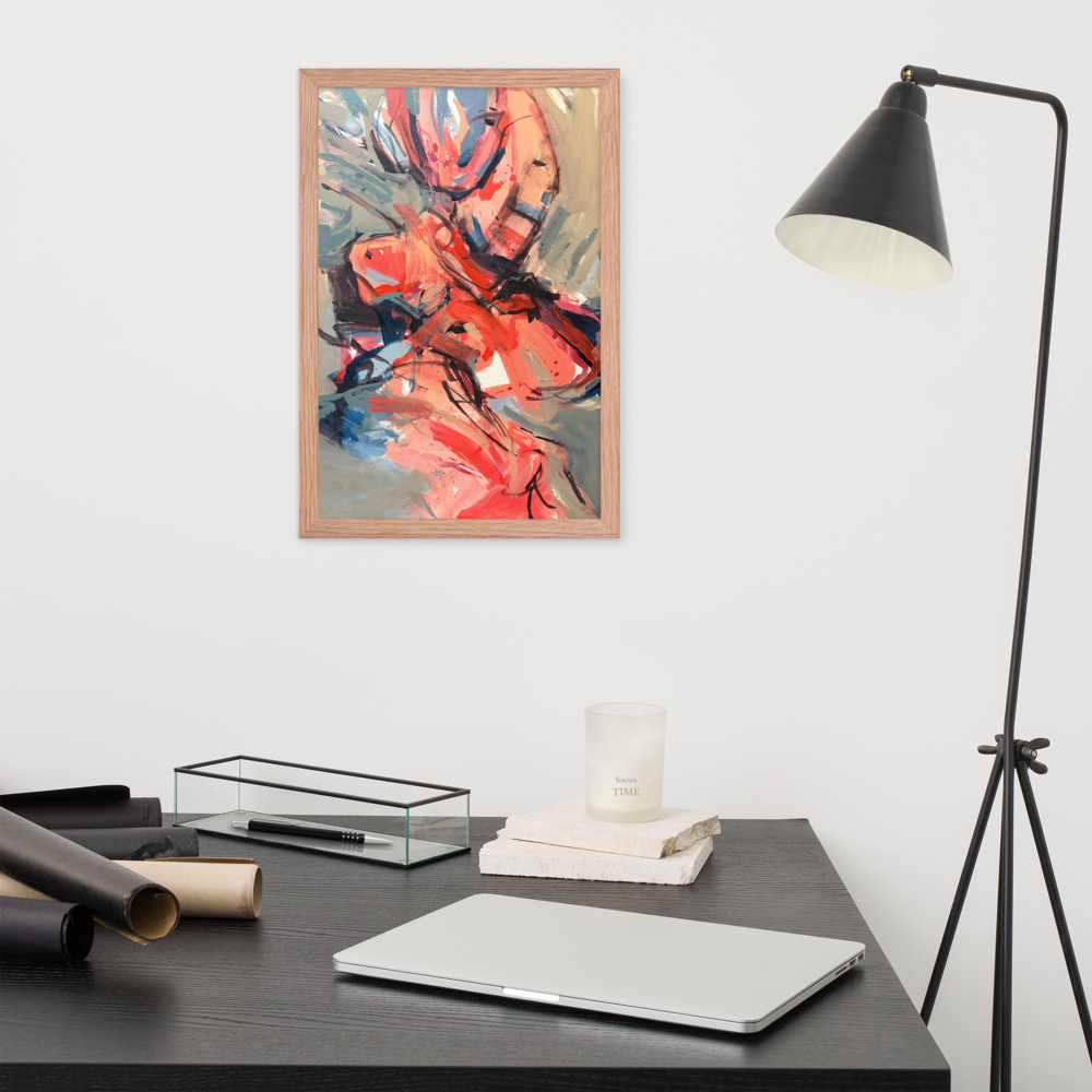 Framed Poster – “Dance on Fire” | VEER Studio