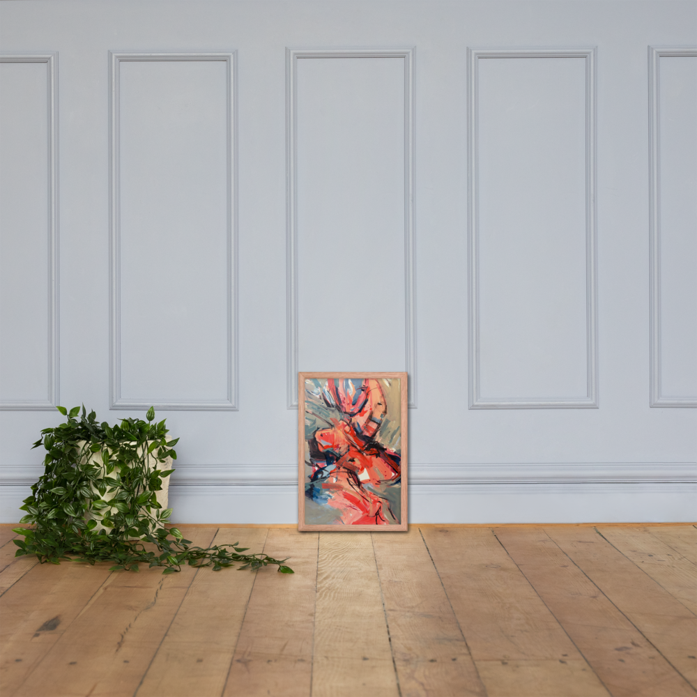 Framed Poster – “Dance on Fire” | VEER Studio