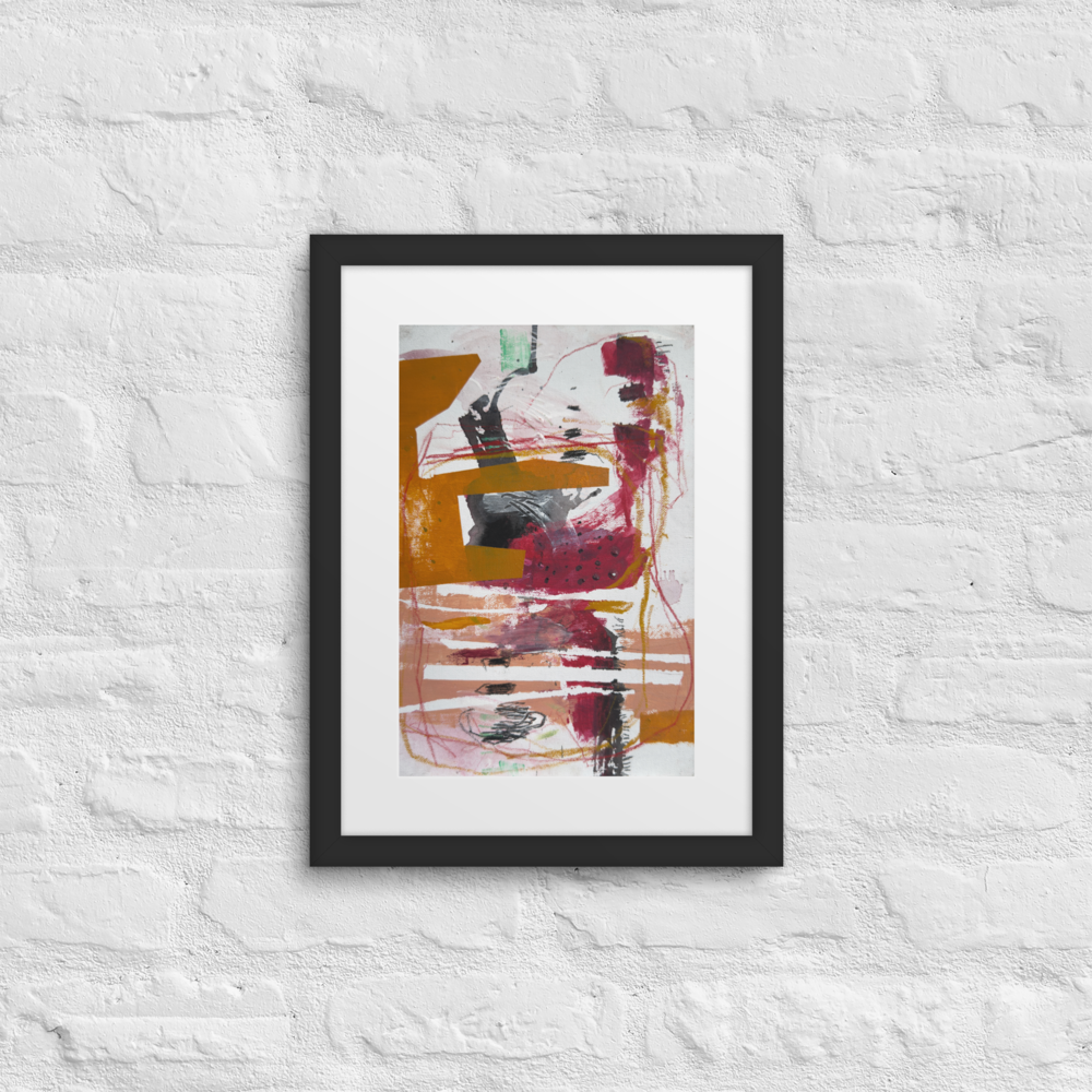 Framed Poster – “Among the Marks” | VEER Studio