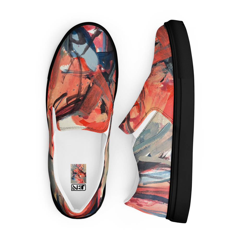 Women’s Slip-On Canvas Shoes – “Dance on Fire” | VEER Studio