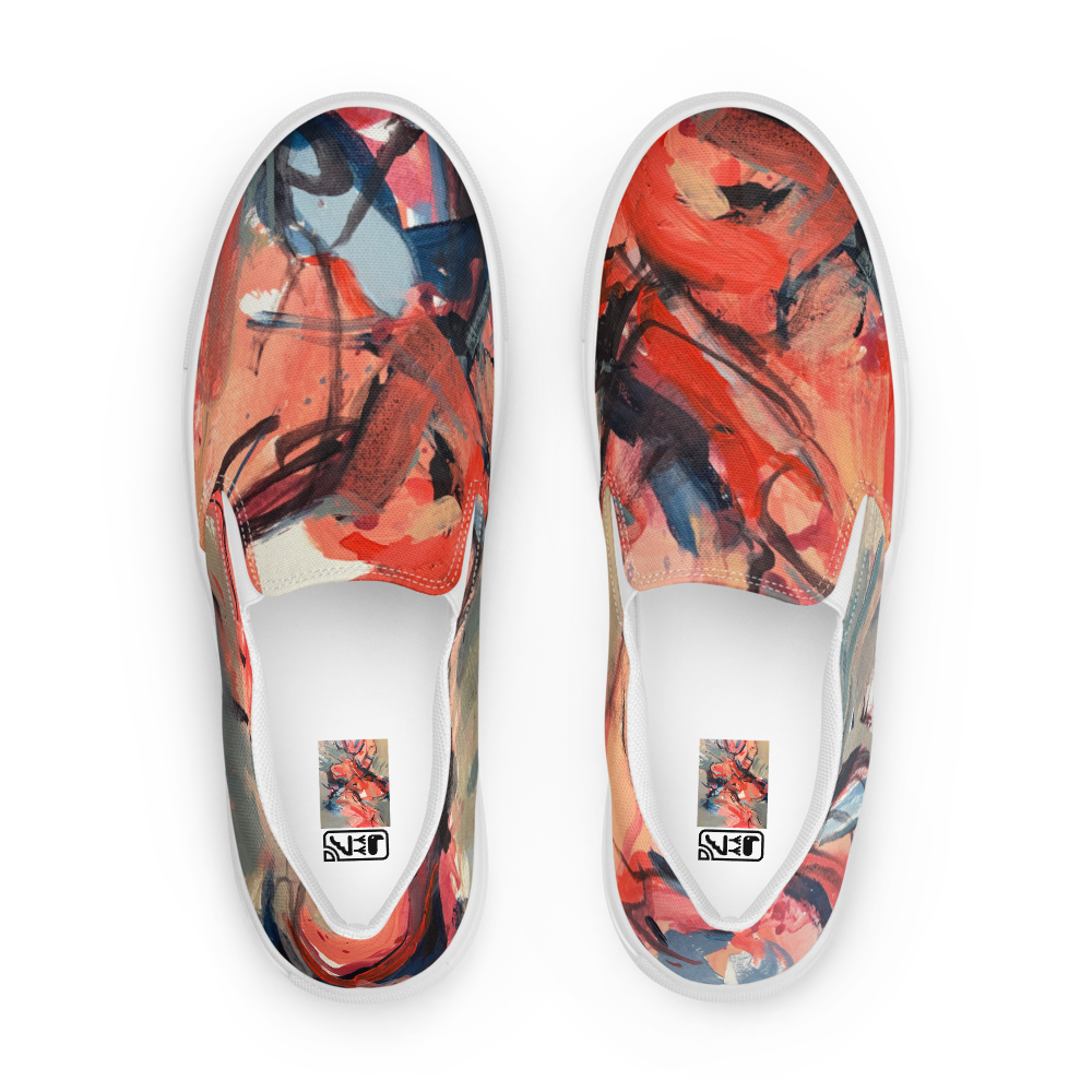 Women’s Slip-On Canvas Shoes – “Dance on Fire” | VEER Studio