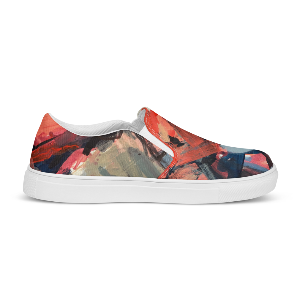 Women’s Slip-On Canvas Shoes – “Dance on Fire” | VEER Studio