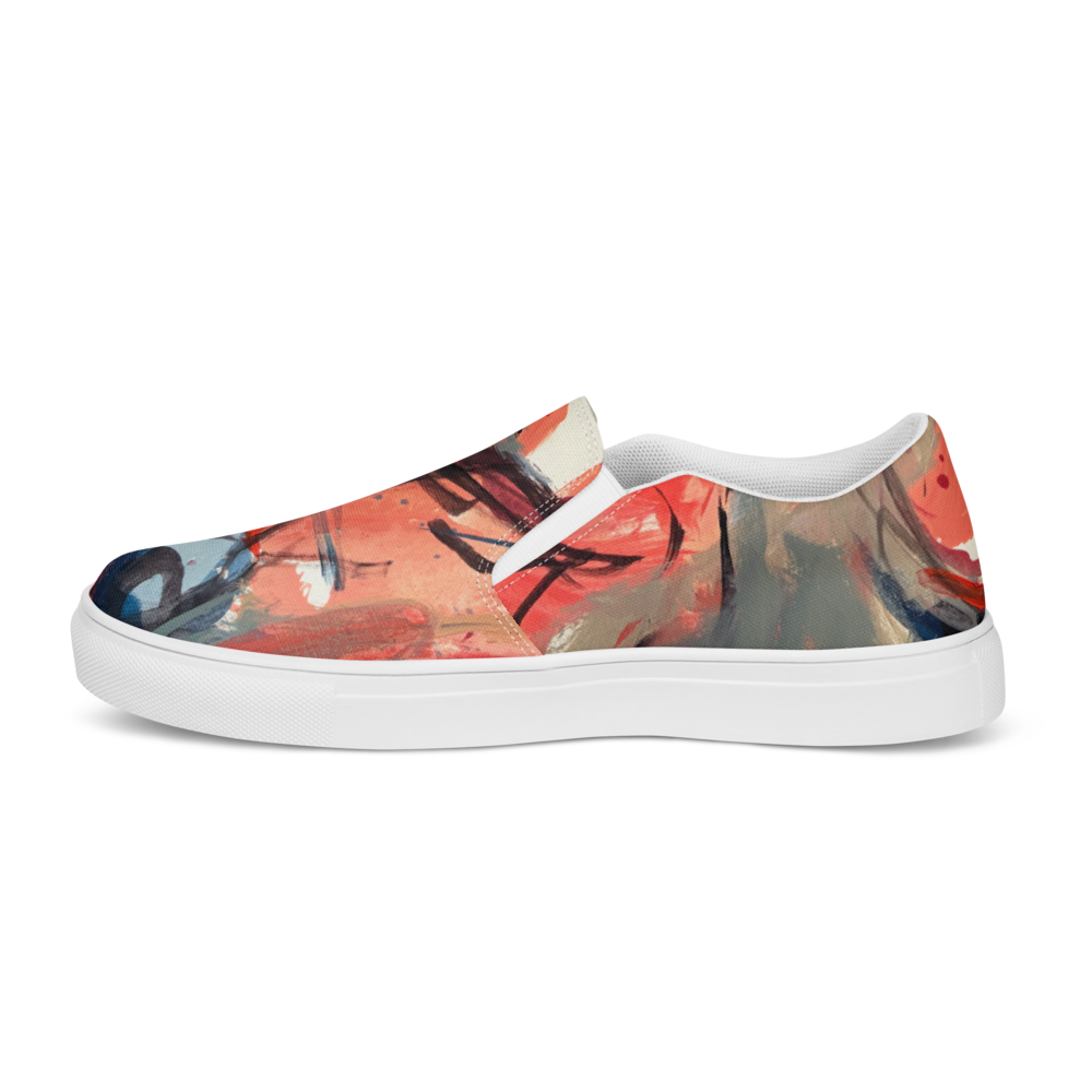 Women’s Slip-On Canvas Shoes – “Dance on Fire” | VEER Studio