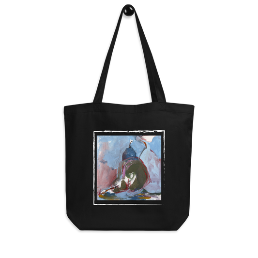 Organic Cotton Tote Bag – “The Soul of a Pear” Abstract Art | VEER Studio