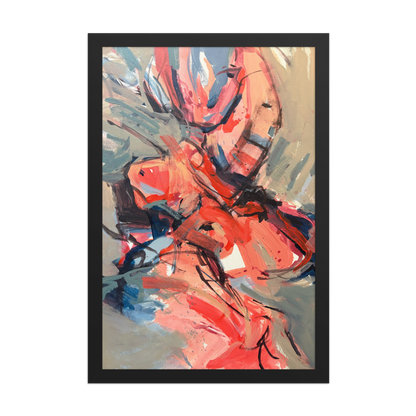 Framed Poster – “Dance on Fire” | VEER Studio