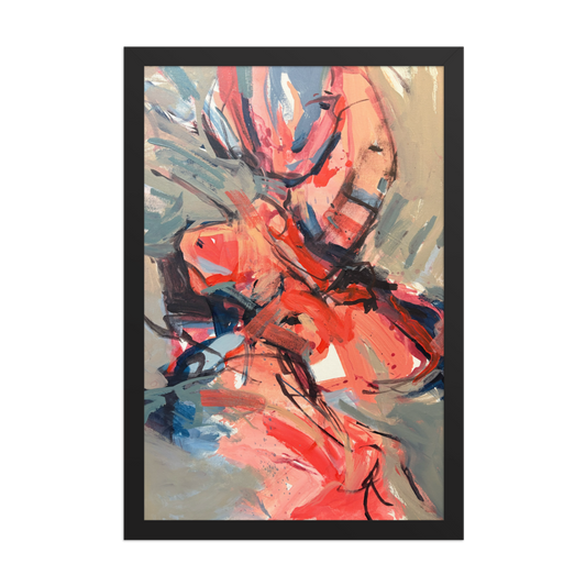 Affiche encadrée – « Danse en feu » | VEER Studio