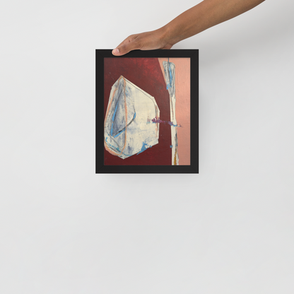 Framed Poster – “Falling into the Pink” | VEER Studio