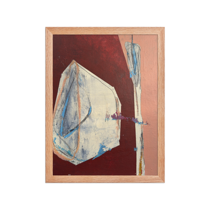 Framed Poster – “Falling into the Pink” | VEER Studio