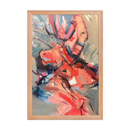 Framed Poster – “Dance on Fire” | VEER Studio