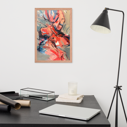Framed Poster – “Dance on Fire” | VEER Studio