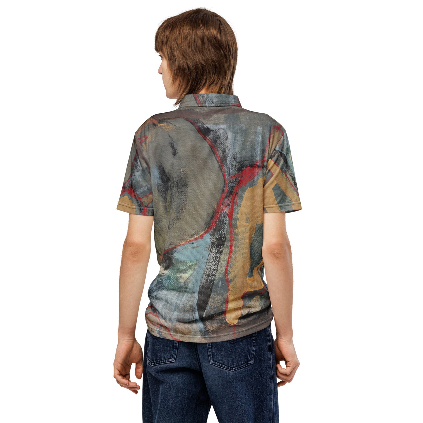 Unisex Slim-Fit Polo Shirt – “Metamorphoprar” | VEER Studio