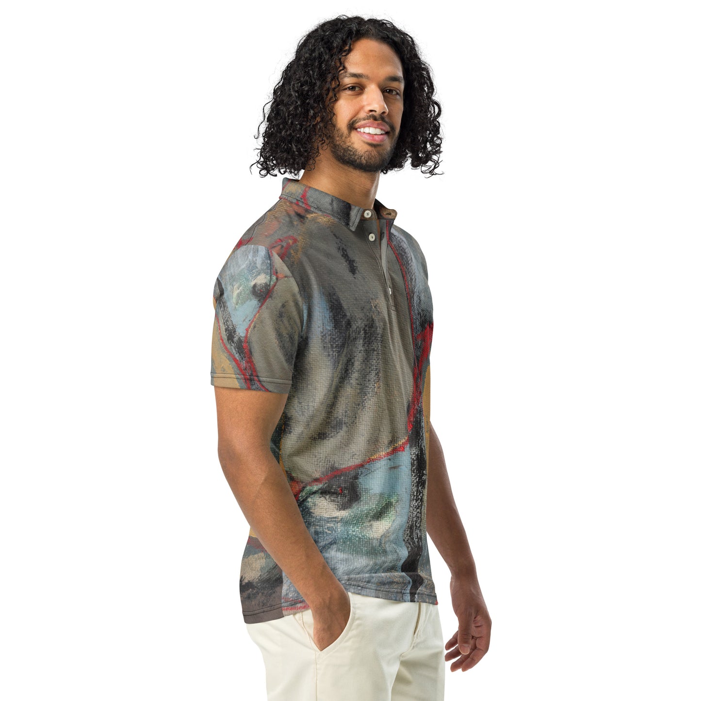 Unisex Slim-Fit Polo Shirt – “Metamorphoprar” | VEER Studio