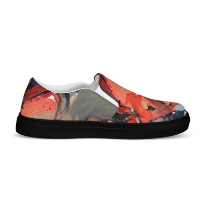 Men’s Slip-On Canvas Shoes – “Dance on Fire” | VEER Studio
