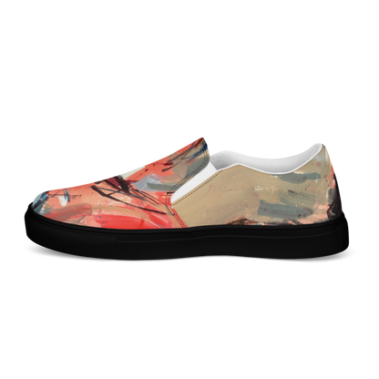 Men’s Slip-On Canvas Shoes – “Dance on Fire” | VEER Studio