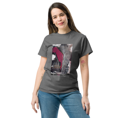 Unisex T-Shirt – “Pink Echoes / Soon Only Art Will Survive” | VEER Studio