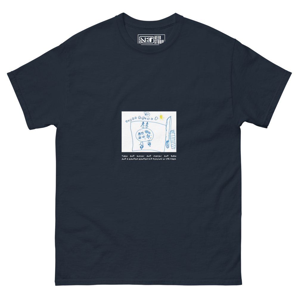 white Custom TypographyT-shirt – “Tara's Poem” | VEER Studio