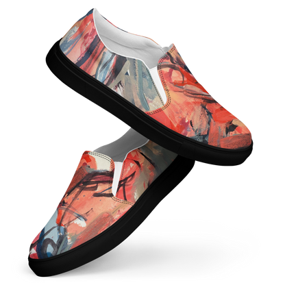 Women’s Slip-On Canvas Shoes – “Dance on Fire” | VEER Studio
