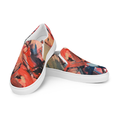 Women’s Slip-On Canvas Shoes – “Dance on Fire” | VEER Studio