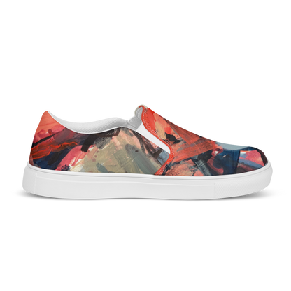 Women’s Slip-On Canvas Shoes – “Dance on Fire” | VEER Studio