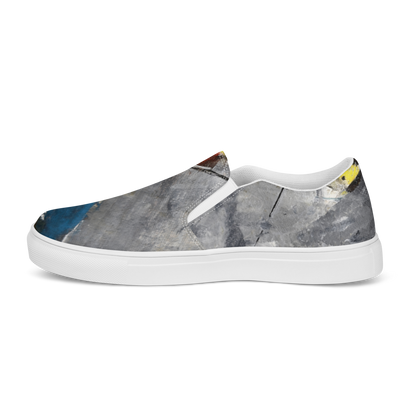 Women’s Slip-On Canvas Shoes – “Sparks and Ashes” | VEER Studio